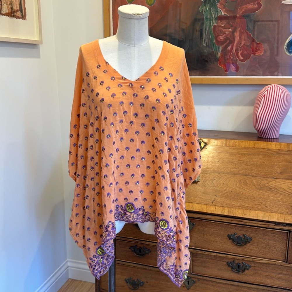 Sun Child Silk Caftan Shirt